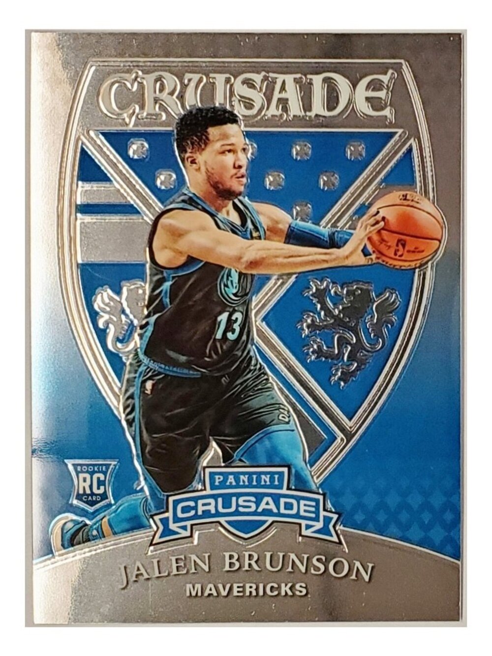 JALEN BRUNSON ROOKIE 2018 PANINI CRUSADE #544, DALLAS, KNICKS, FINALS MVP!